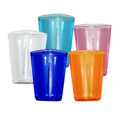 Vaso triangular 9 oz
