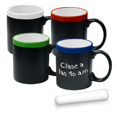 Mug Cerámica Tablero - 11 onzas 