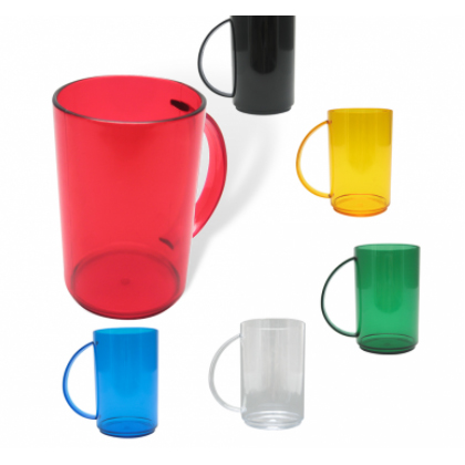 MUG PLÁSTICO OREJA REDONDA 8 OZ